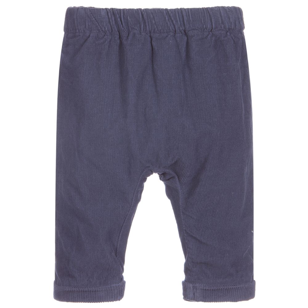 Laranjinha - Blue Corduroy Baby Trousers | Childrensalon
