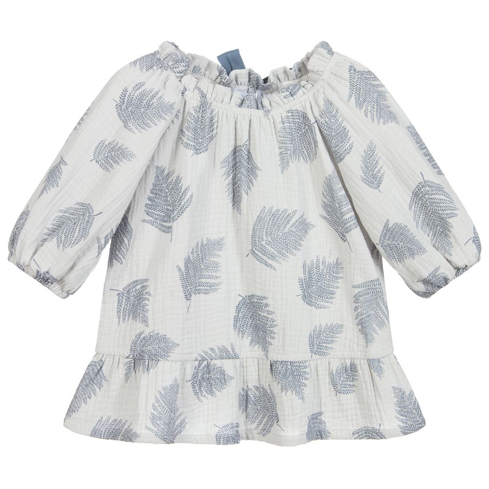 Laranjinha - Blue Floral Cotton Top | Childrensalon