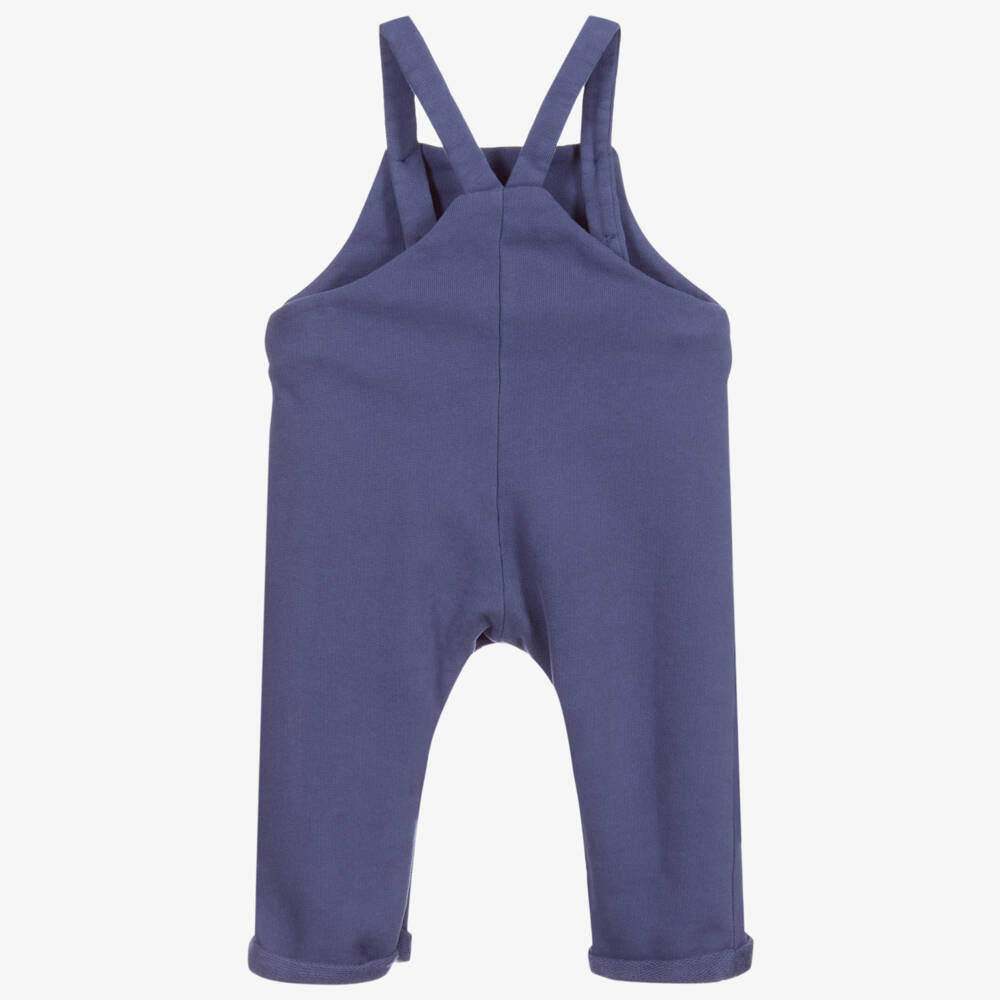 Laranjinha-Blue Jersey Dungarees | Childrensalon Outlet