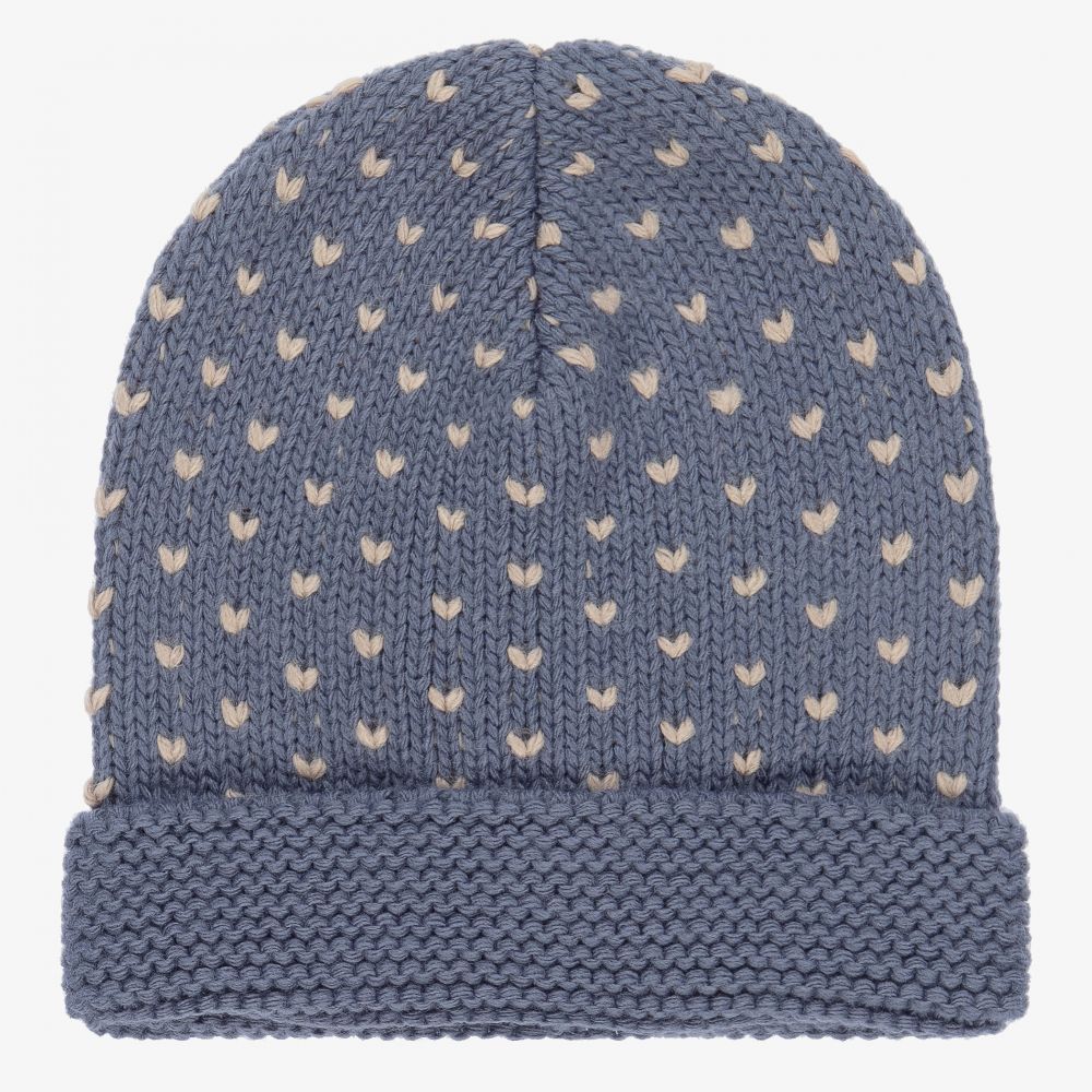 Laranjinha - Blue Knitted Hat | Childrensalon