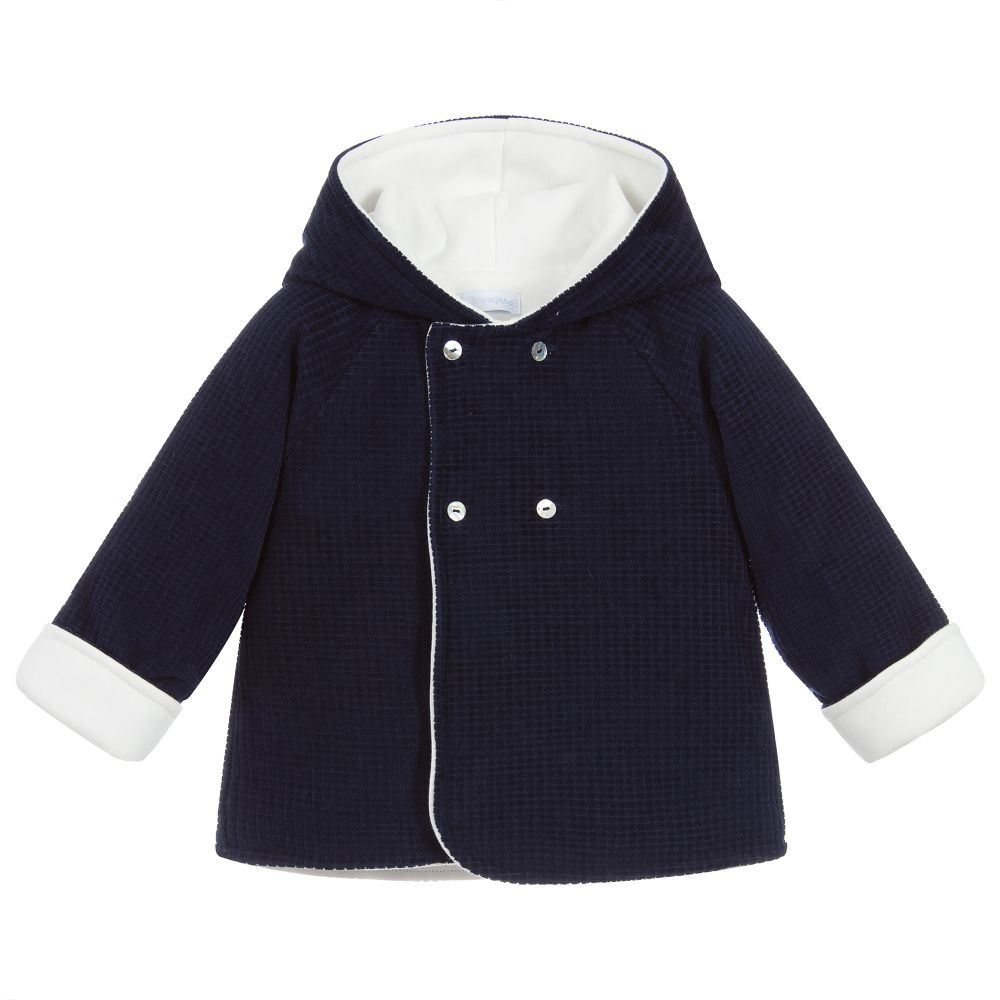 Laranjinha - Blue Padded Baby Jacket | Childrensalon