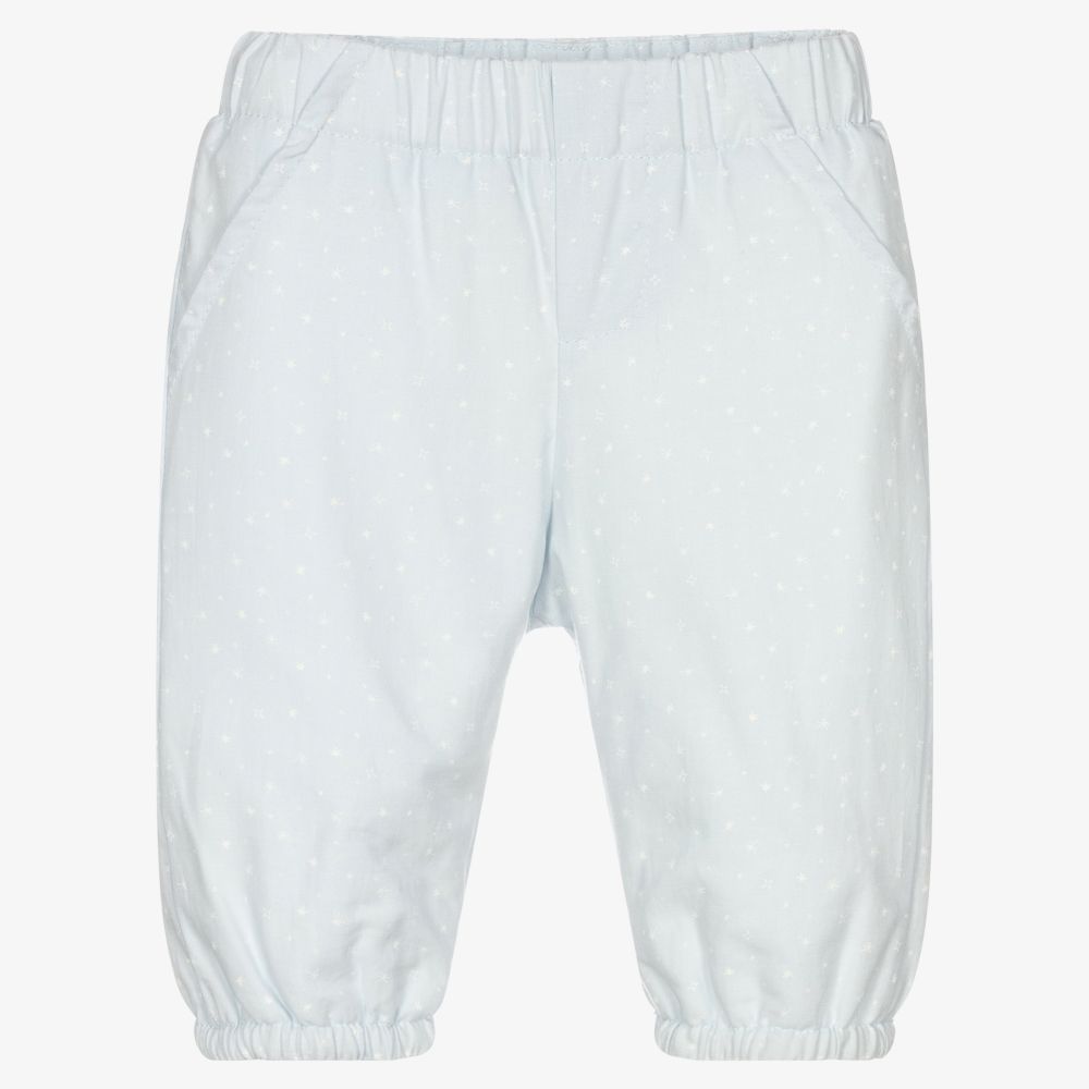 Laranjinha - Blue Padded Baby Trousers | Childrensalon