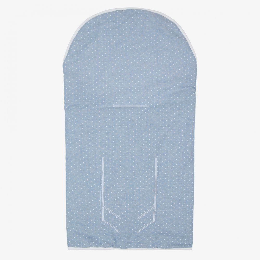 Laranjinha-Blue Swaddle Blanket (100cm) | Childrensalon Outlet