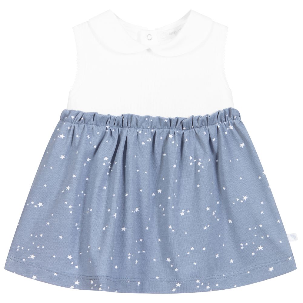 Laranjinha-Бело-синее платье со звездами | Childrensalon Outlet