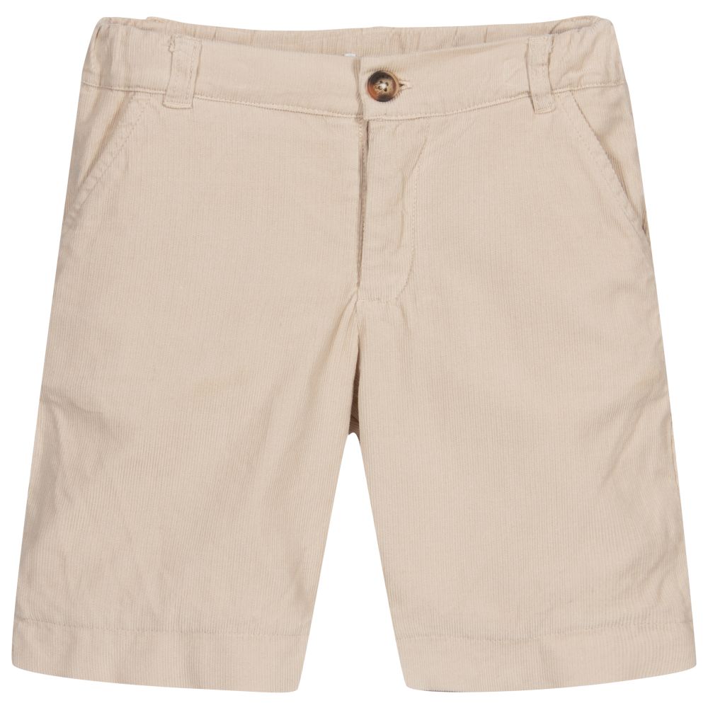 Chic by Laranjinha Boys Beige Corduroy Shorts Childrensalon Outlet