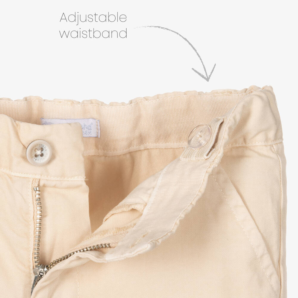 Laranjinha-Бежевые хлопковые шорты | Childrensalon Outlet