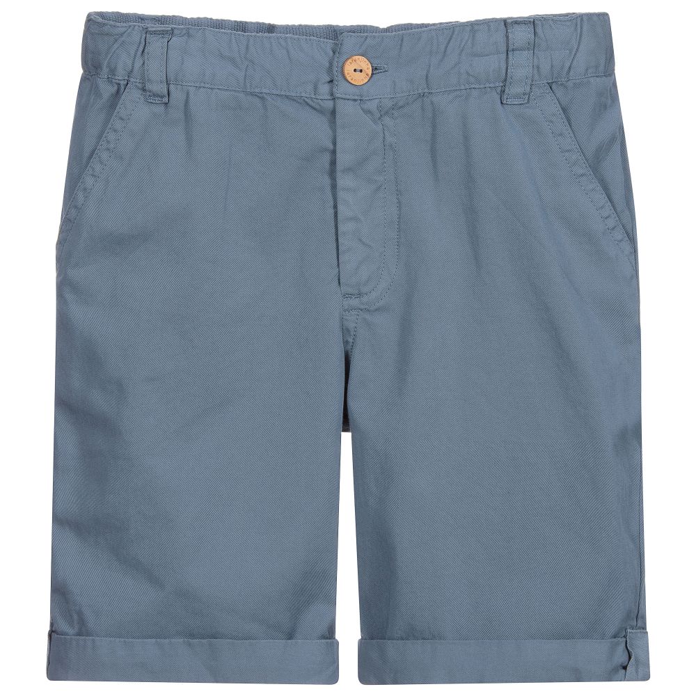 Laranjinha - Blaue Baumwollshorts für Jungen | Childrensalon