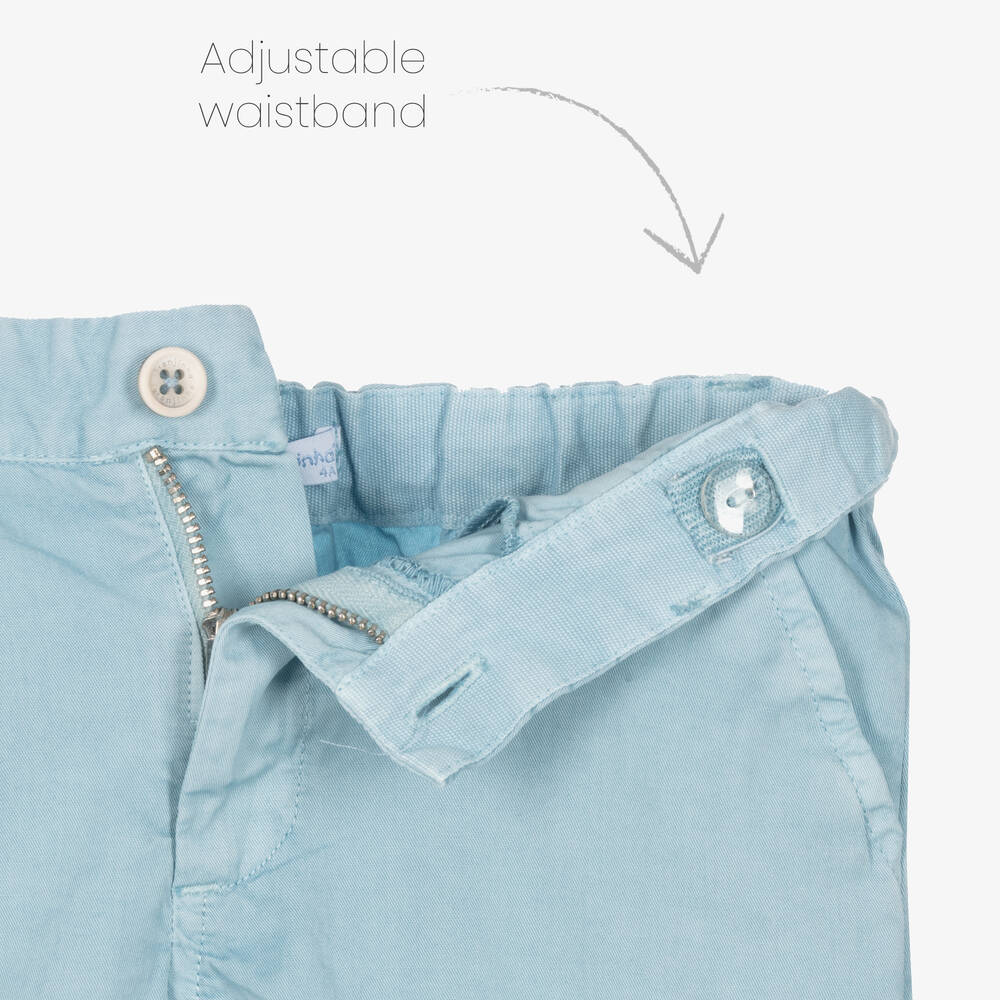 Laranjinha-Голубые хлопковые шорты | Childrensalon Outlet