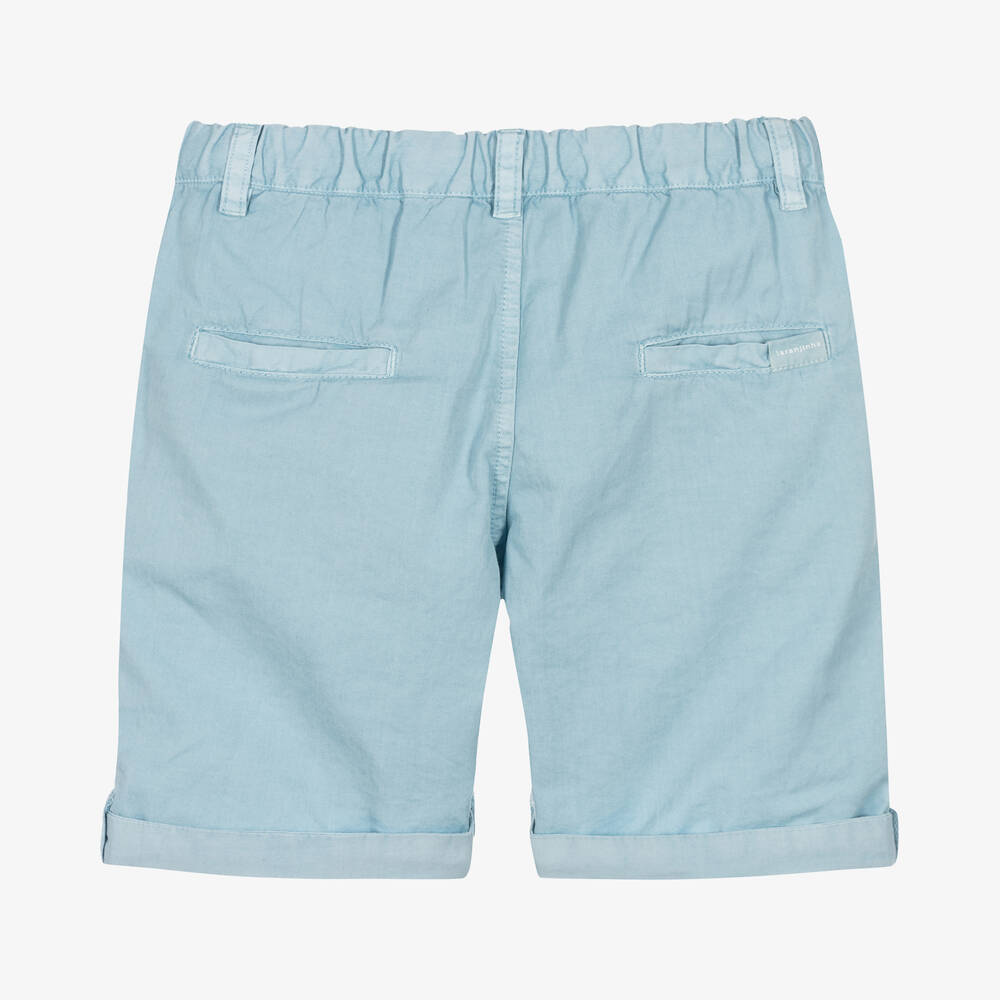 Laranjinha-Голубые хлопковые шорты | Childrensalon Outlet