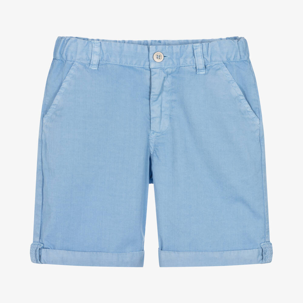 Laranjinha - Blaue Baumwollshorts für Jungen | Childrensalon