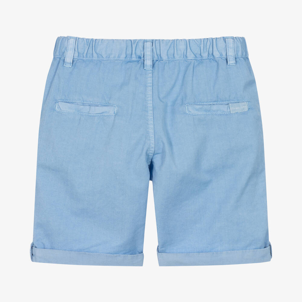 Laranjinha-Голубые хлопковые шорты | Childrensalon Outlet