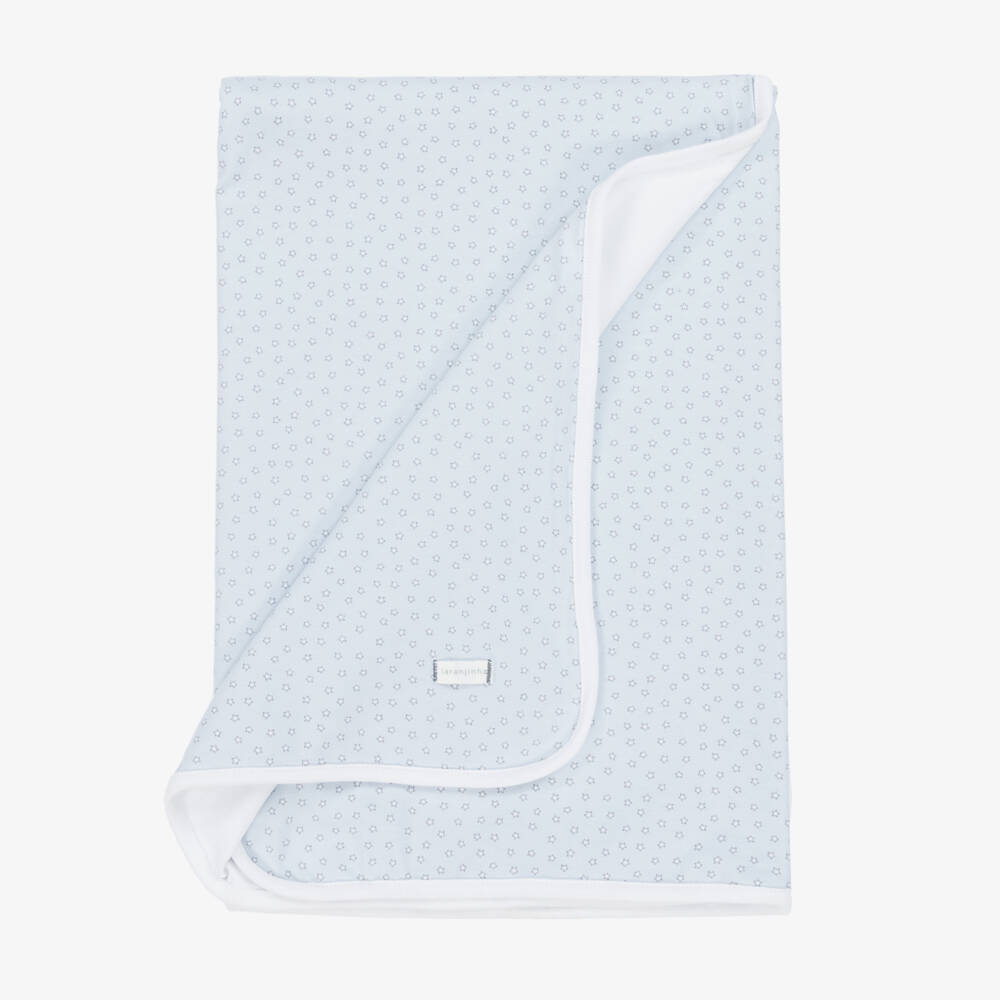 Laranjinha-Boys Blue Starry Cotton Blanket | Childrensalon Outlet