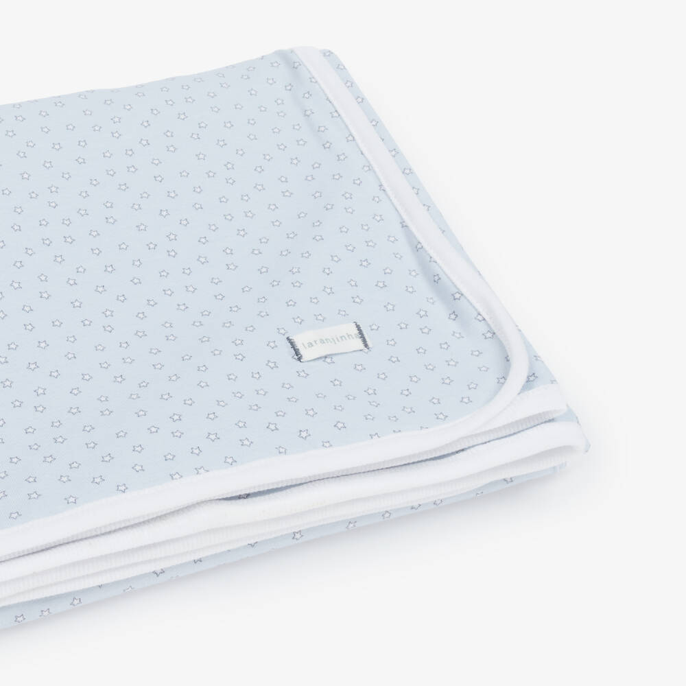 Laranjinha-Boys Blue Starry Cotton Blanket | Childrensalon Outlet