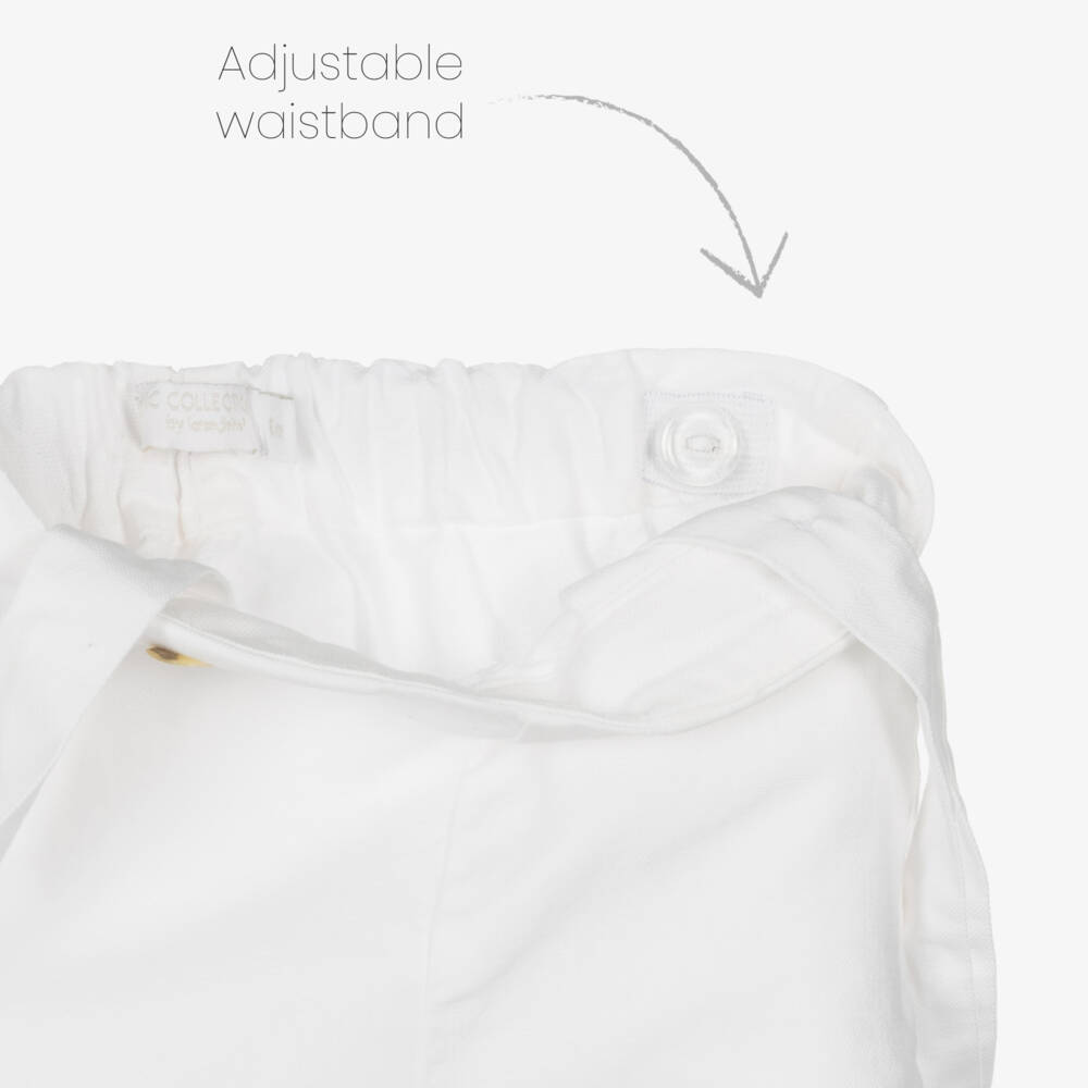 Laranjinha-Комплект льняных шортов синий и белый для мальчиков | Childrensalon Outlet