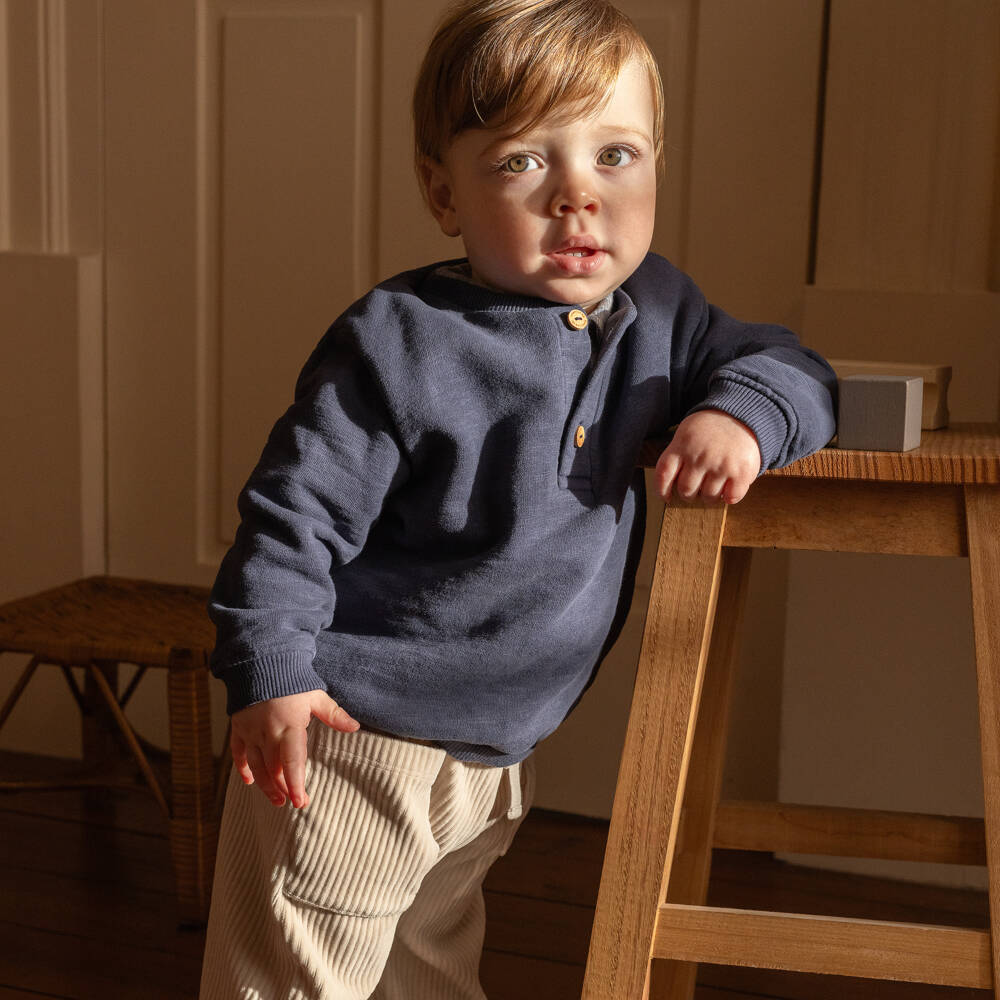 Laranjinha-بنطلون كوردروي مزيج قطن لون بيج للأولاد | Childrensalon Outlet