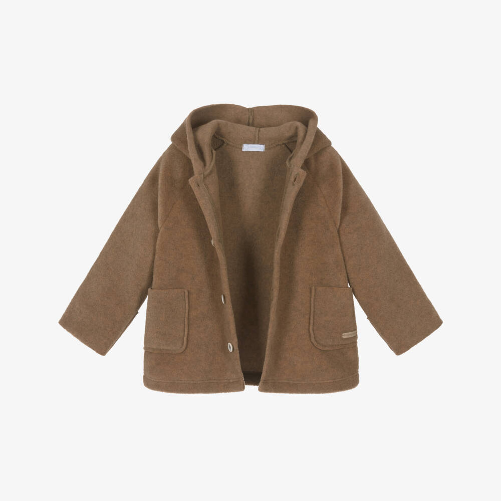 Laranjinha-Boys Cozy Tan Fleece Jacket | Childrensalon Outlet