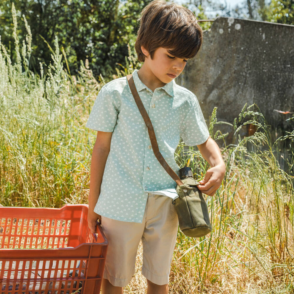 Laranjinha-Boys Emerald Triangle Print Top | Childrensalon Outlet