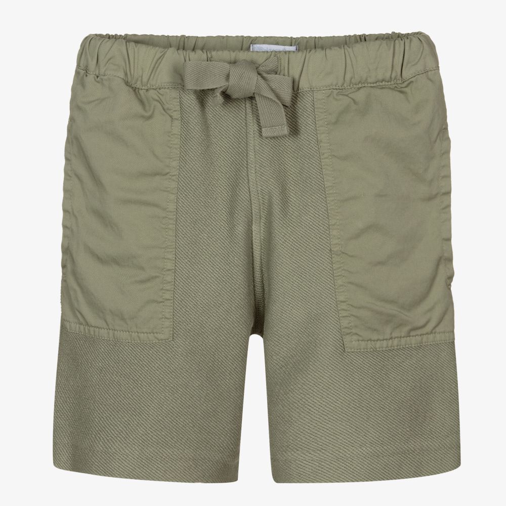 Laranjinha - Short vert en coton Garçon | Childrensalon