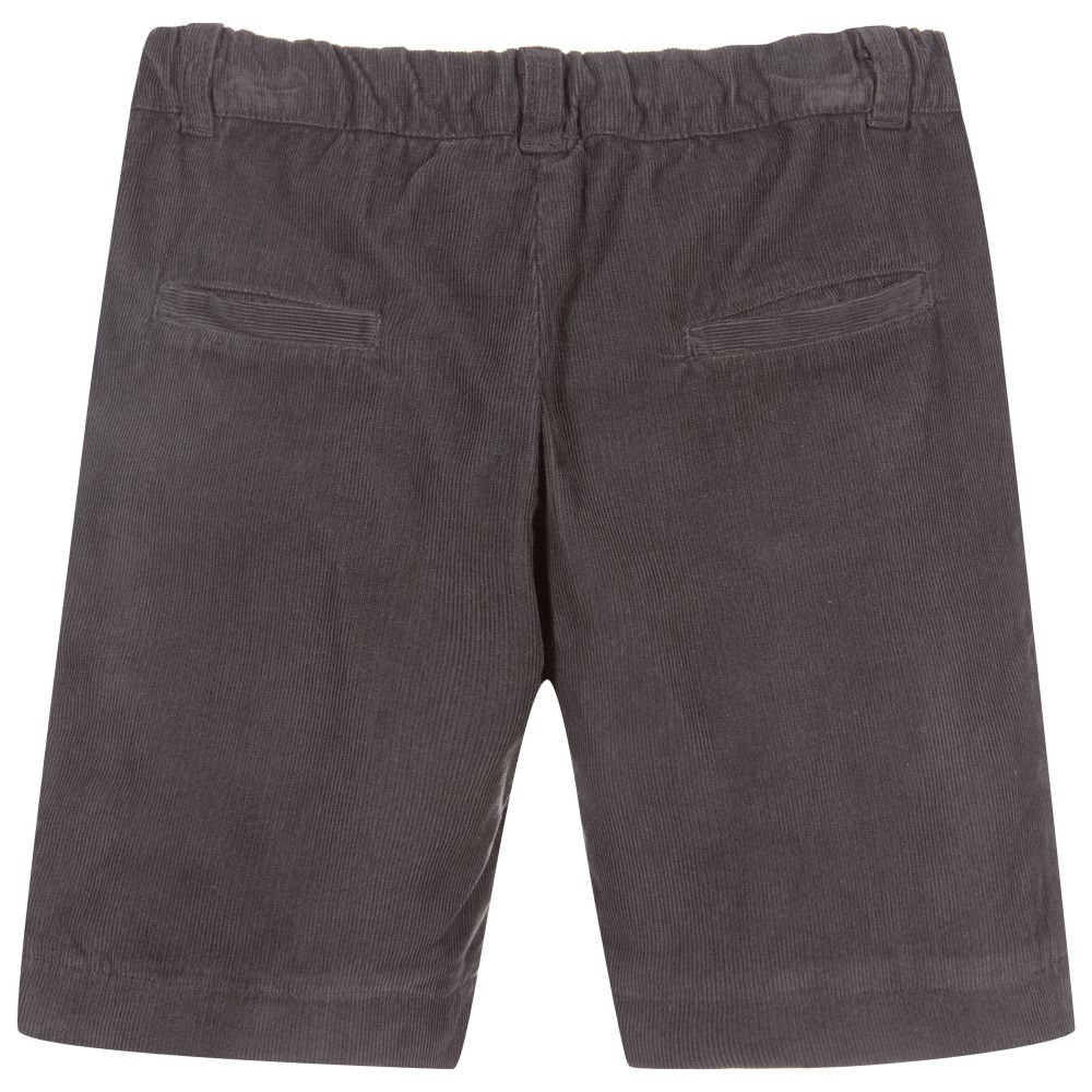 Chic by Laranjinha-Boys Grey Corduroy Shorts | Childrensalon Outlet
