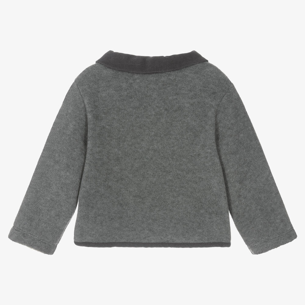 Laranjinha-Boys Grey Fleece Jacket | Childrensalon Outlet