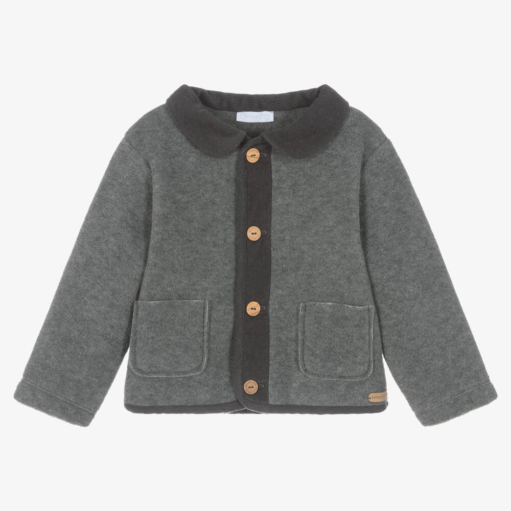 Laranjinha - Graue Fleecejacke für Jungen | Childrensalon