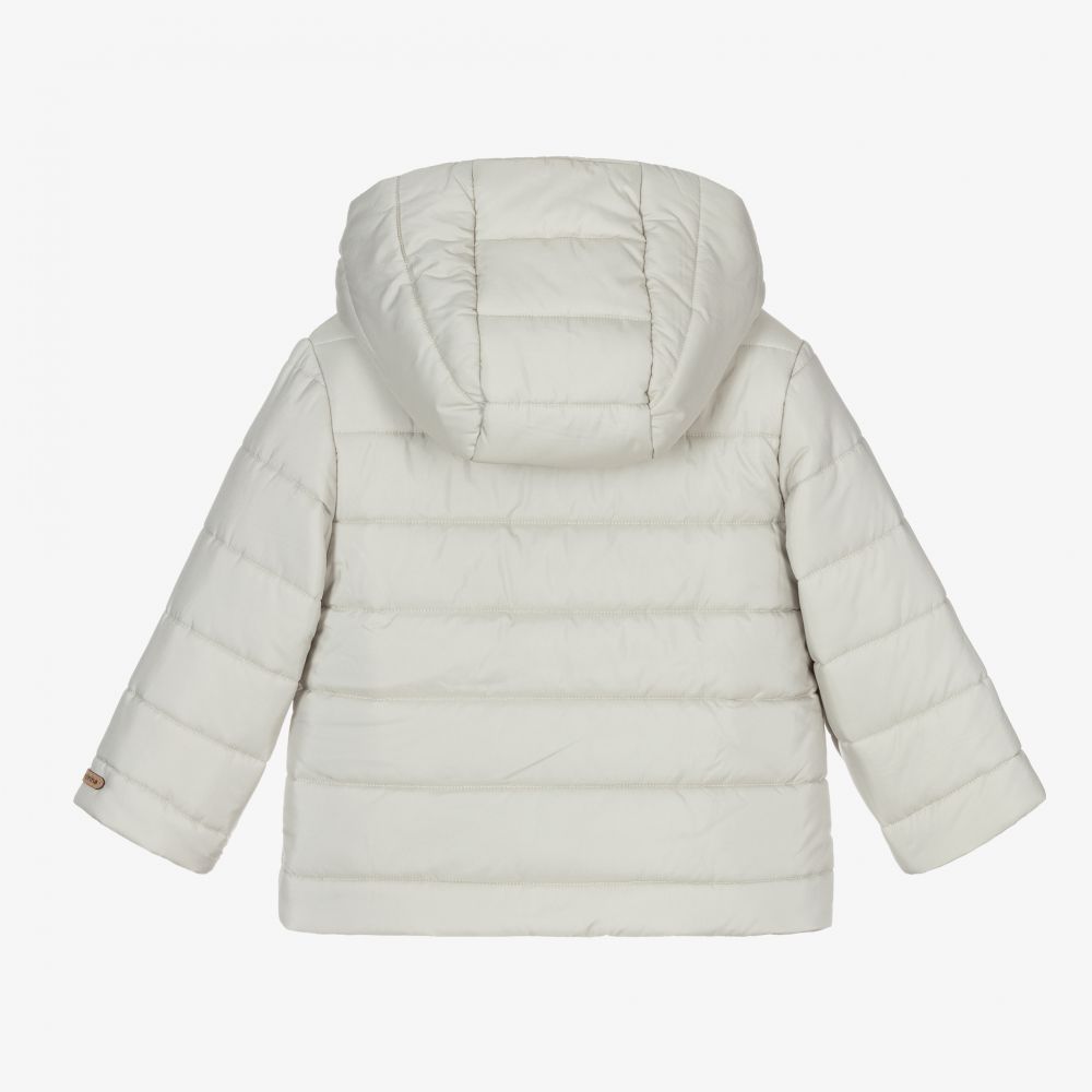 Laranjinha-Boys Grey Puffer Jacket | Childrensalon Outlet