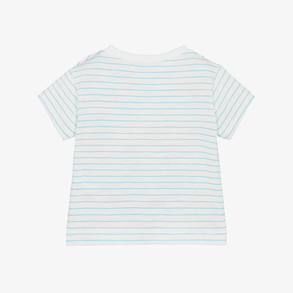 Laranjinha-Футболка в синие полоски для мальчиков | Childrensalon Outlet