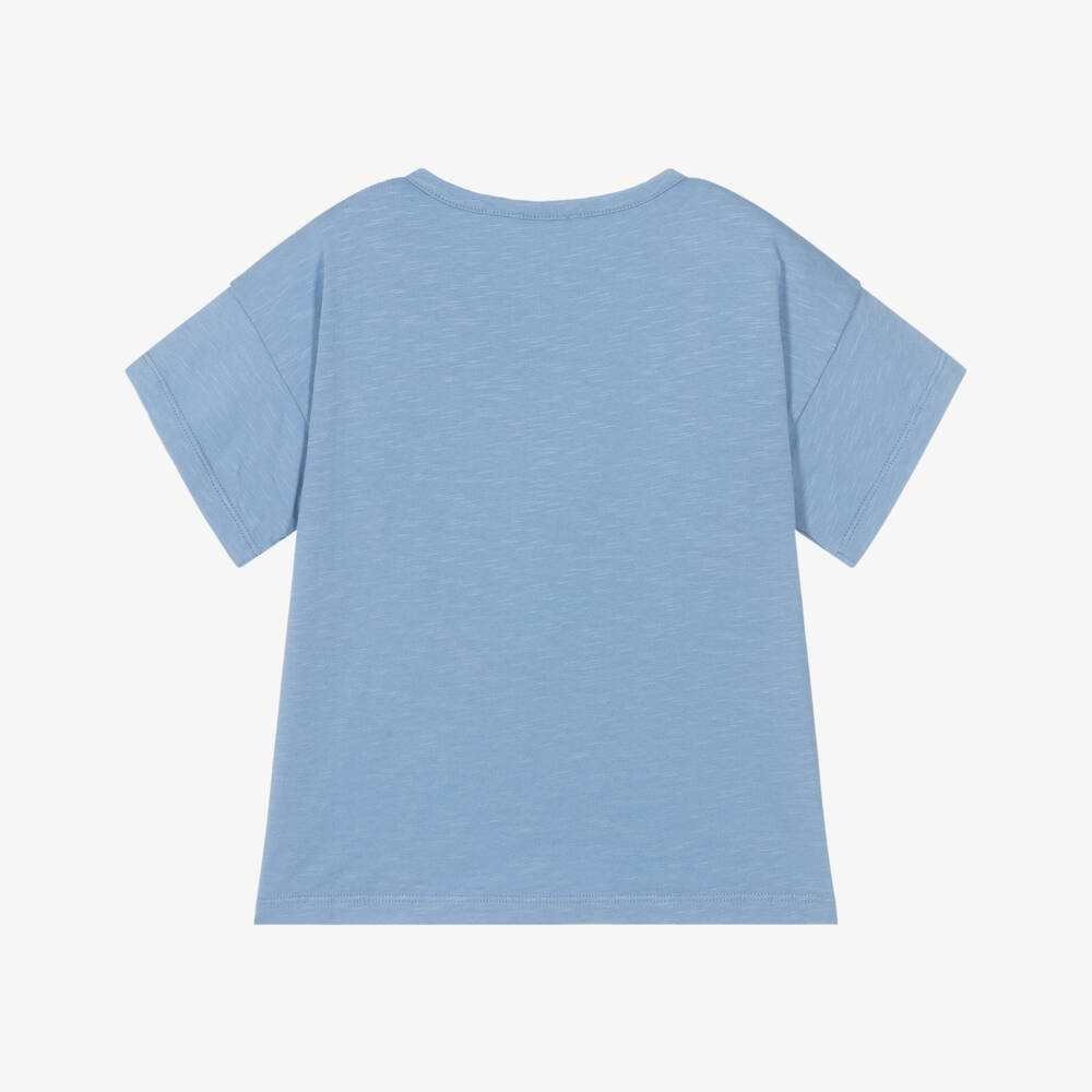 Laranjinha-Рубашка синий на пуговицах для мальчиков | Childrensalon Outlet