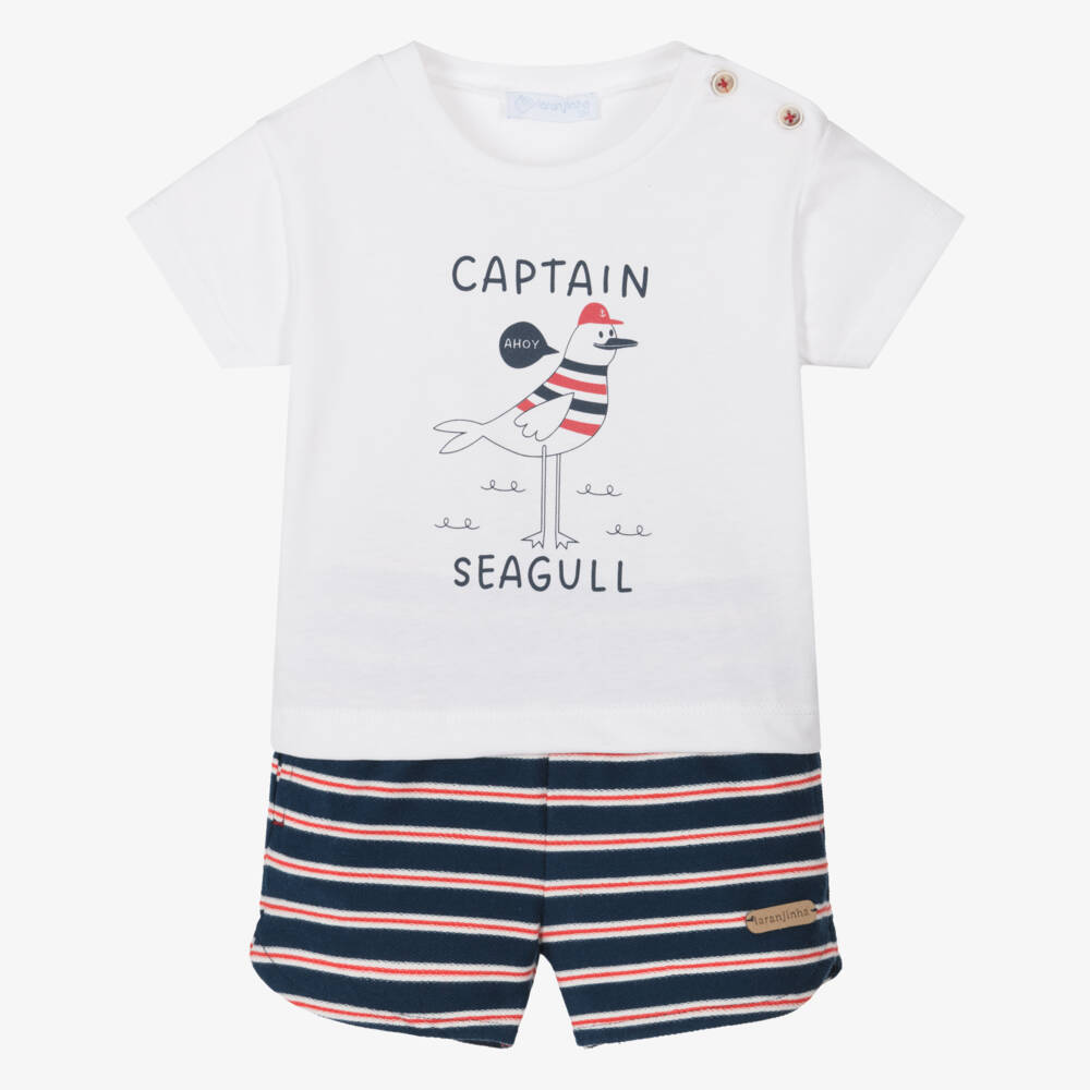 Laranjinha-Морской комплект из хлопковых шорт для мальчиков | Childrensalon Outlet