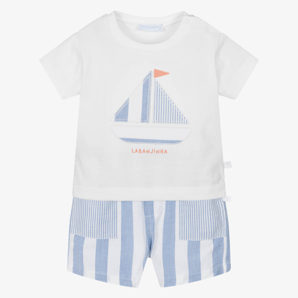 Laranjinha-Комплект из хлопка в морскую полоску для мальчиков | Childrensalon Outlet