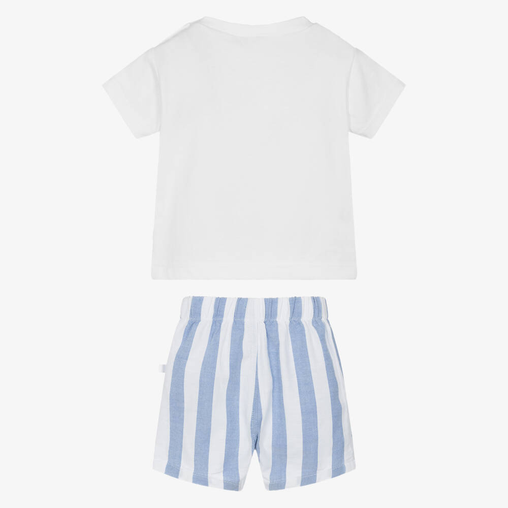 Laranjinha-Boys Nautical Striped Cotton Set | Childrensalon Outlet