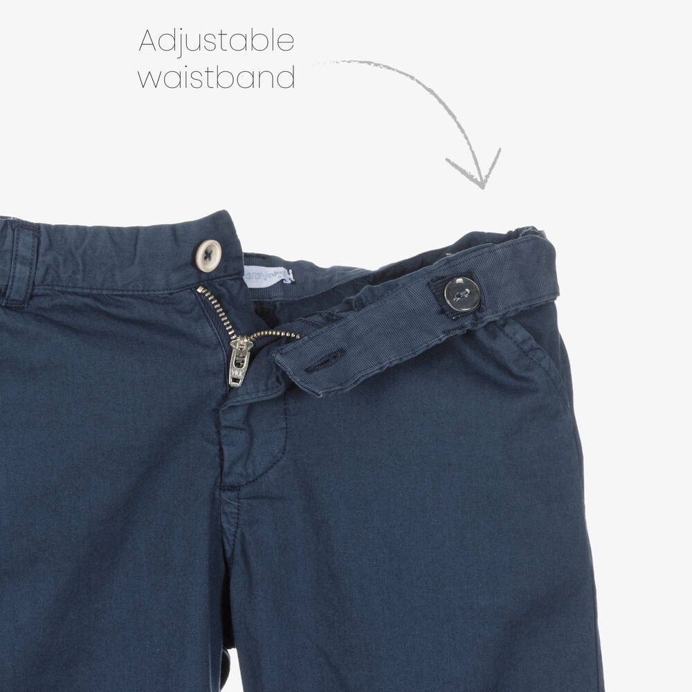 Laranjinha-Синие хлопковые шорты для мальчиков | Childrensalon Outlet