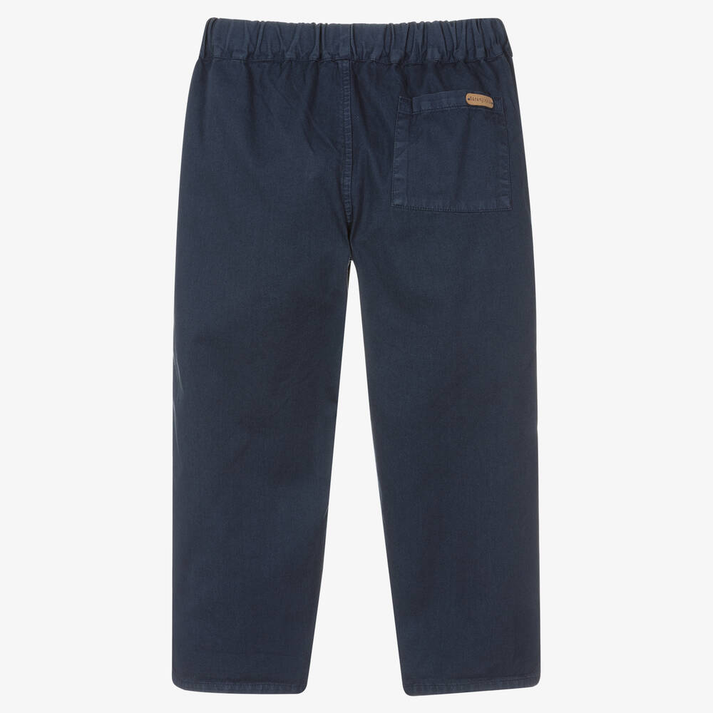 Laranjinha-Синие хлопковые брюки | Childrensalon Outlet