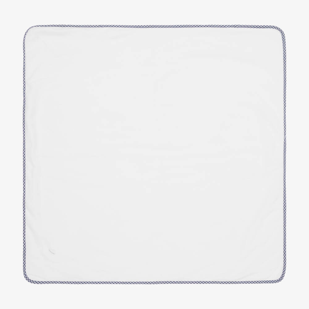 Laranjinha-Boys Navy Gingham Velour Blanket | Childrensalon Outlet