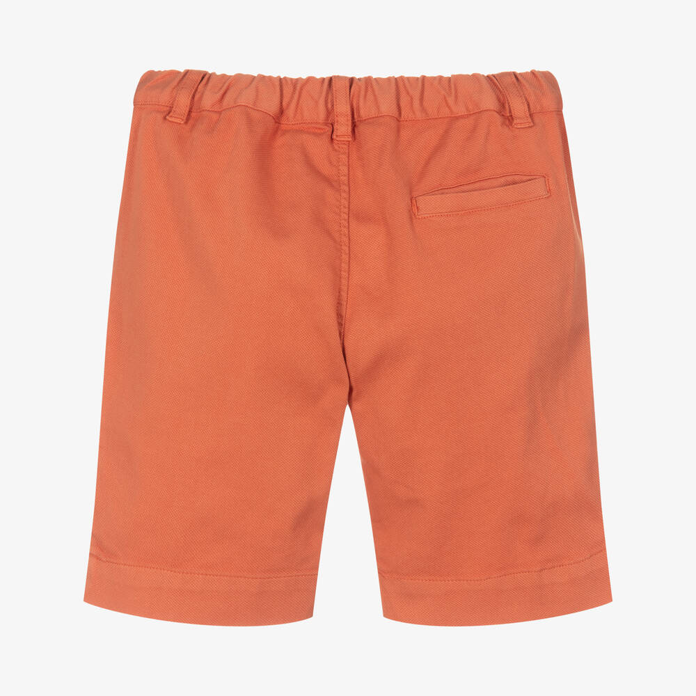Laranjinha-Оранжевые хлопковые шорты | Childrensalon Outlet