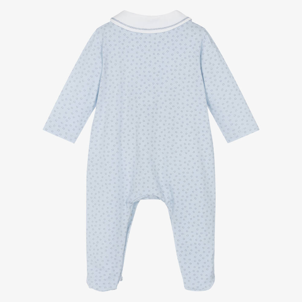 Laranjinha-Boys Sky Blue Starry Cotton Suit | Childrensalon Outlet