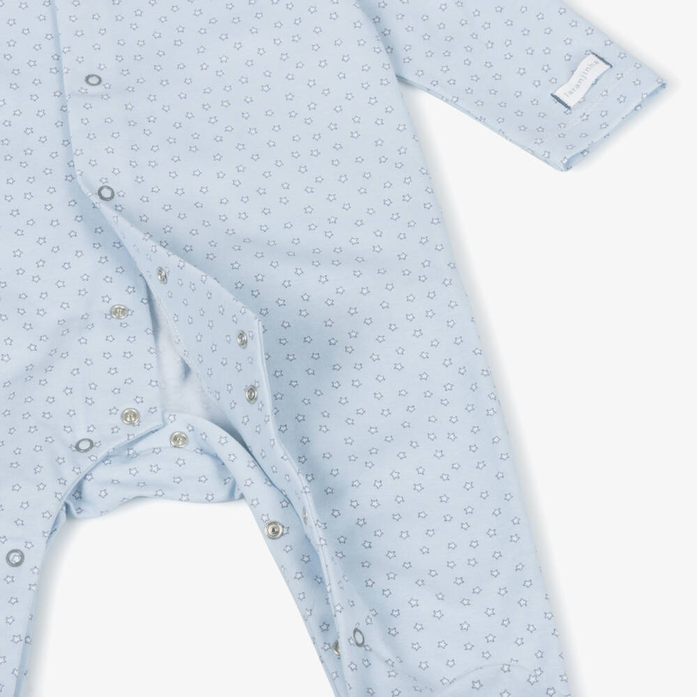 Laranjinha-Boys Sky Blue Starry Cotton Suit | Childrensalon Outlet