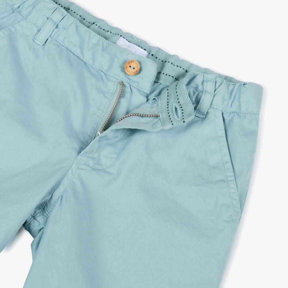 Laranjinha-شورت تويل أزرق سماوي للأولاد | Childrensalon Outlet