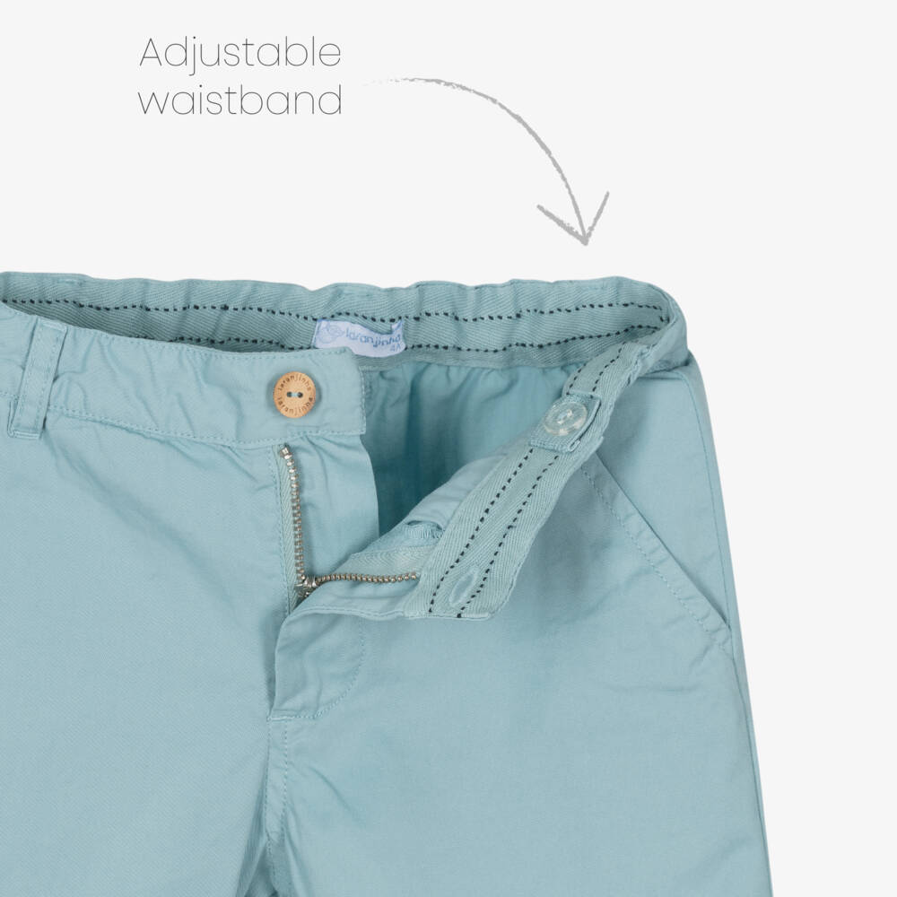 Laranjinha-شورت تويل أزرق سماوي للأولاد | Childrensalon Outlet