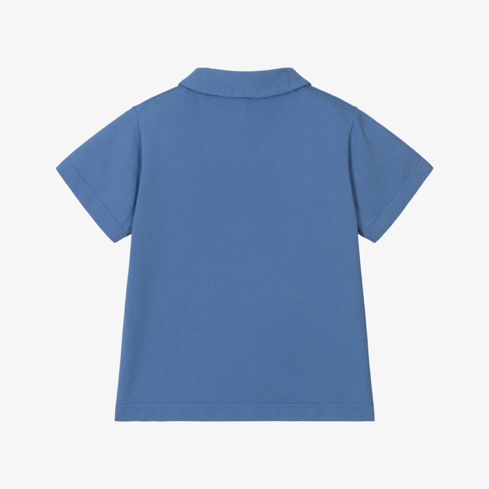 Laranjinha-قميص بيكيه أزرق ناعم للأولاد | Childrensalon Outlet