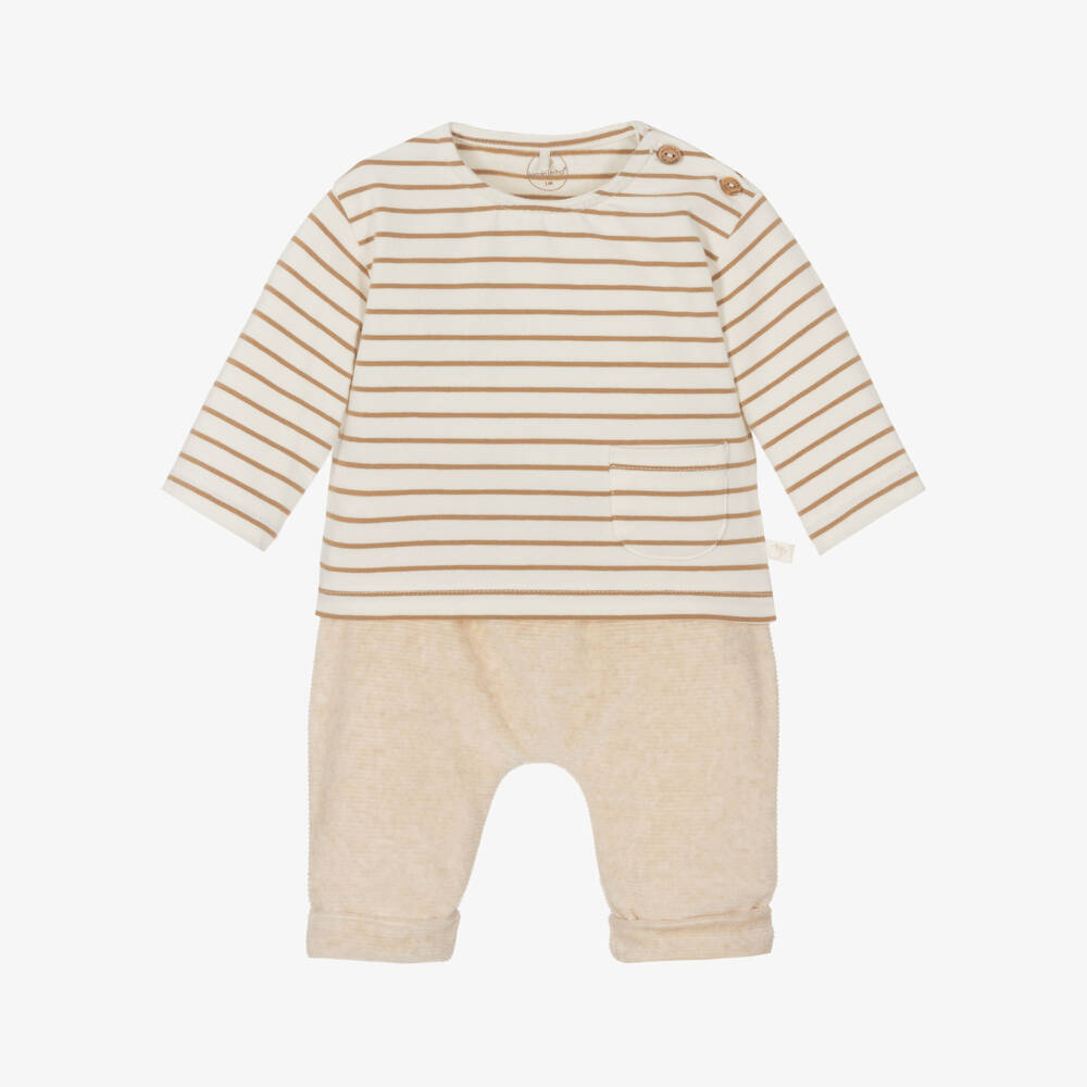 Laranjinha-Boys Striped Top and Trouser Set | Childrensalon Outlet
