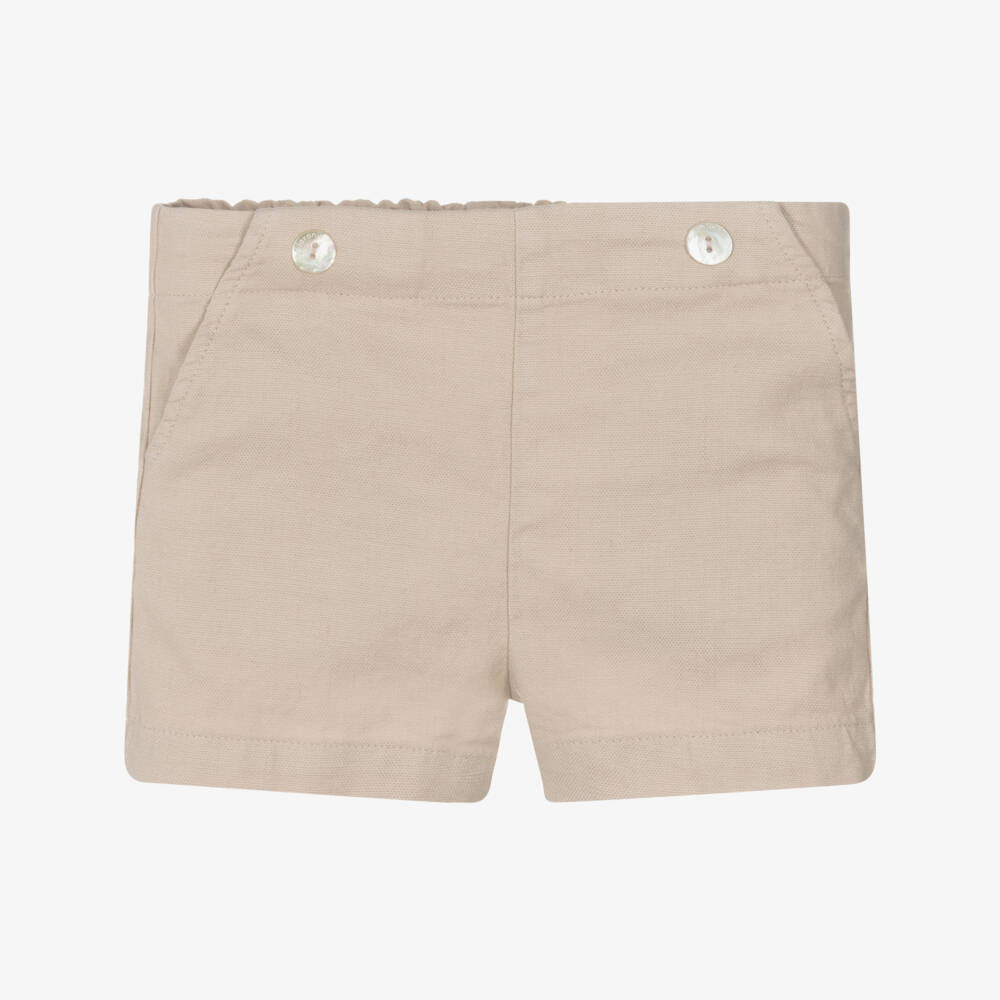 Laranjinha-Комплект из белого и бежевого льна для мальчиков | Childrensalon Outlet