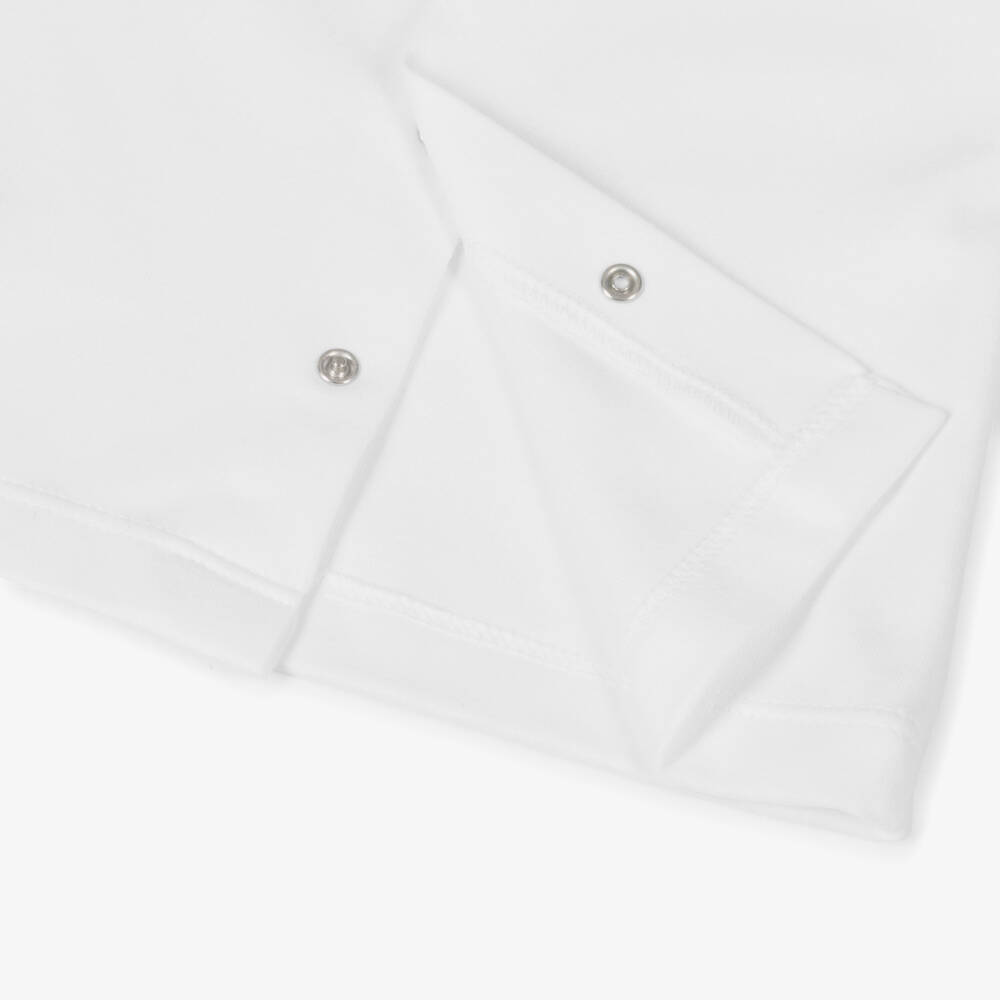 Laranjinha-Boys White Cotton Collared Set | Childrensalon Outlet