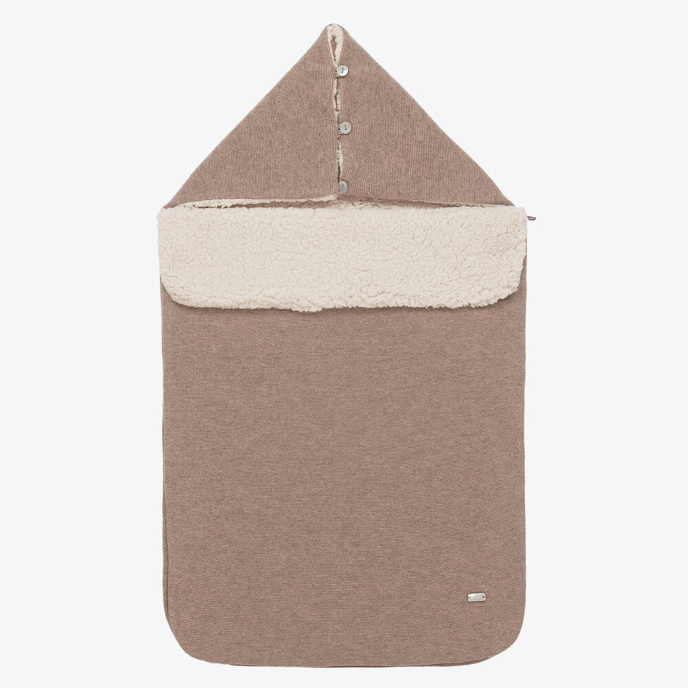 Laranjinha - Бежевый шерстяной конверт (75см) | Childrensalon