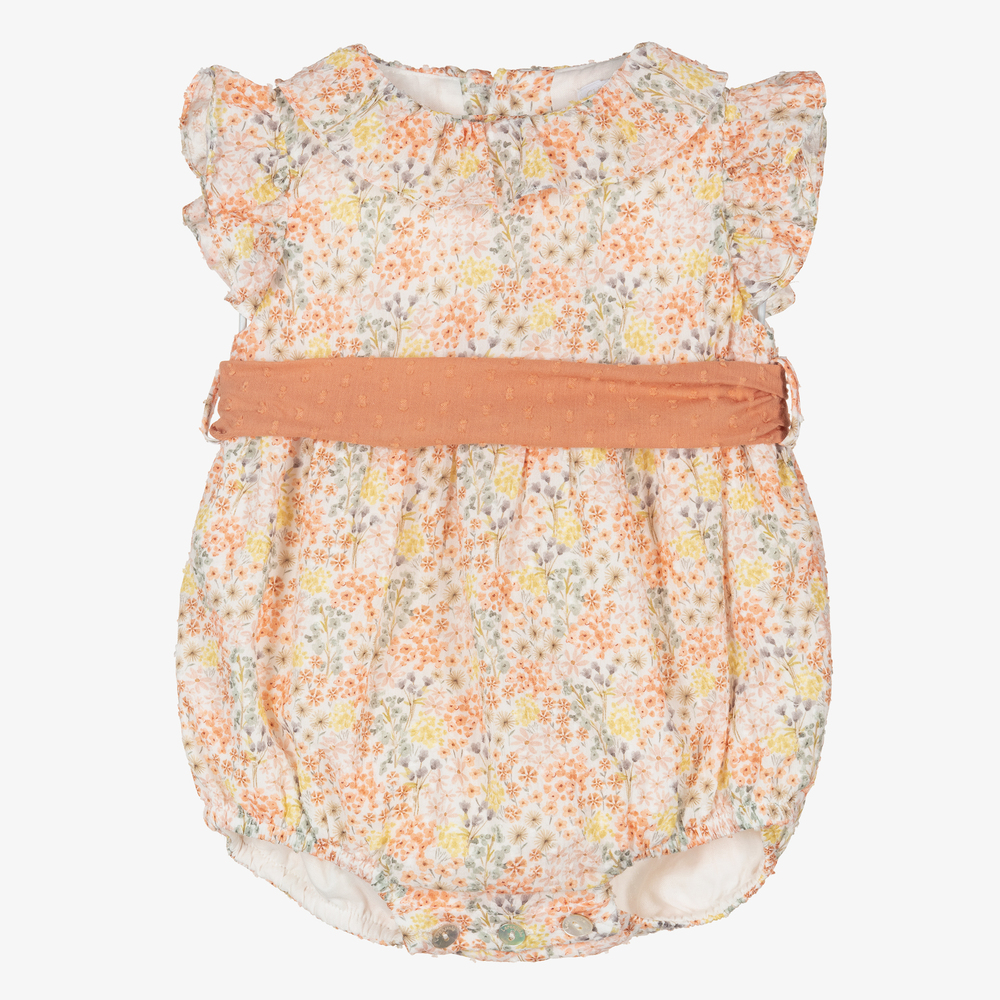 Laranjinha-Хлопковый песочник в цветочек для малышей | Childrensalon Outlet