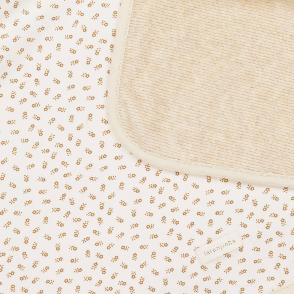 Laranjinha-Girls Beige Botanical Cotton Throw | Childrensalon Outlet