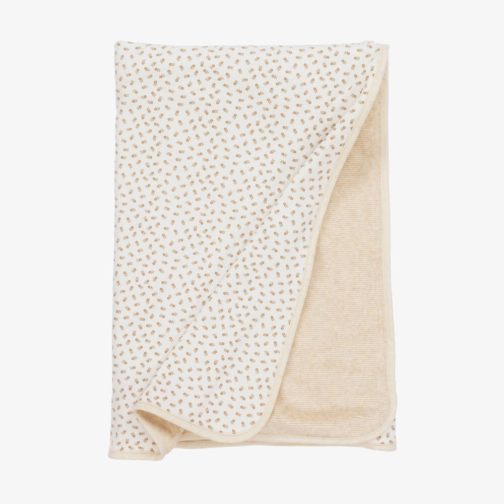 Laranjinha-Girls Beige Botanical Cotton Throw | Childrensalon Outlet