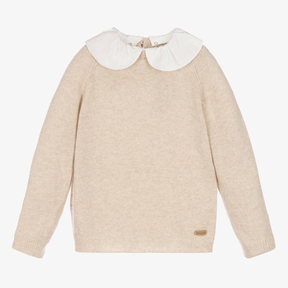 Girls beige sweater hot sale