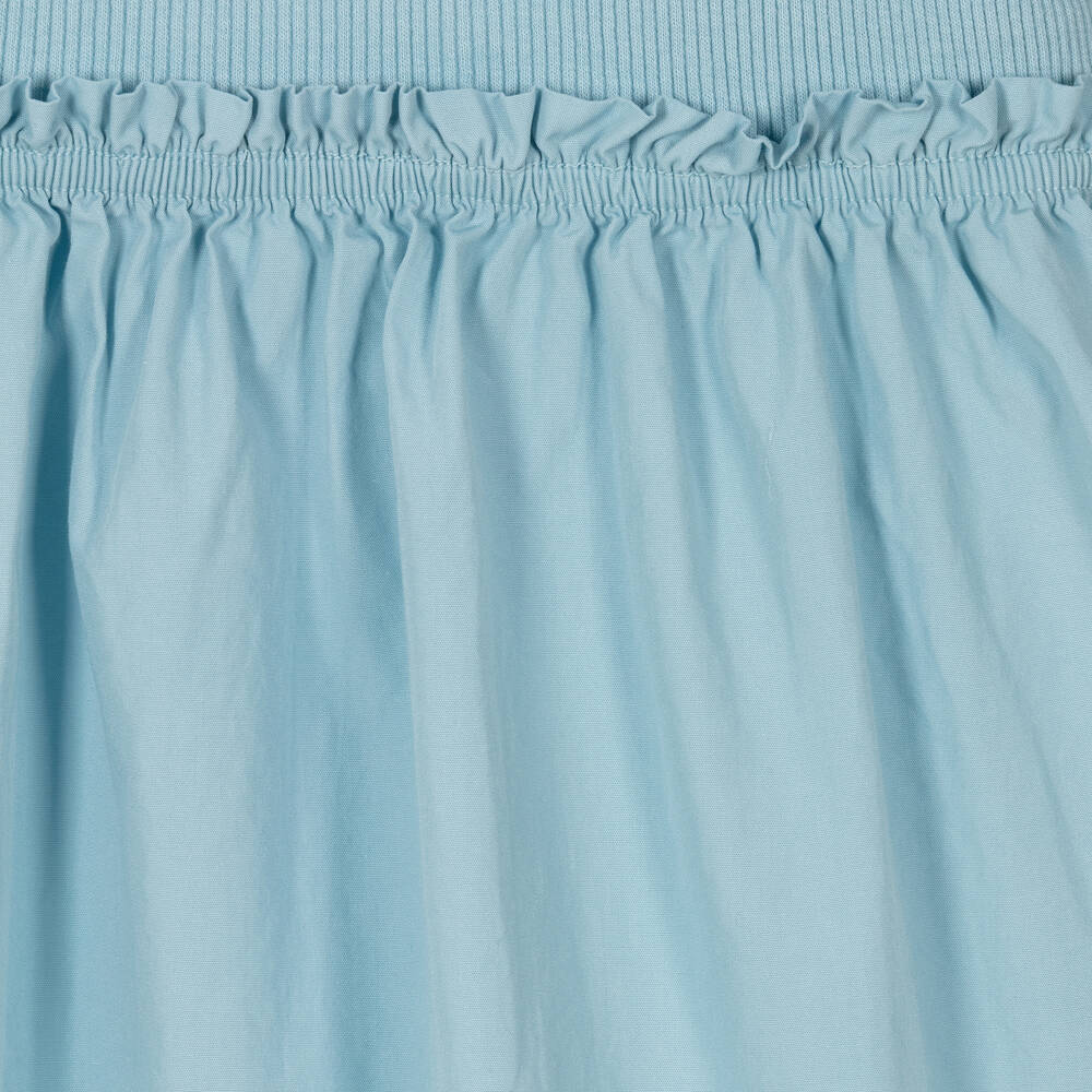 Laranjinha-Girls Blue Cotton Dress | Childrensalon Outlet