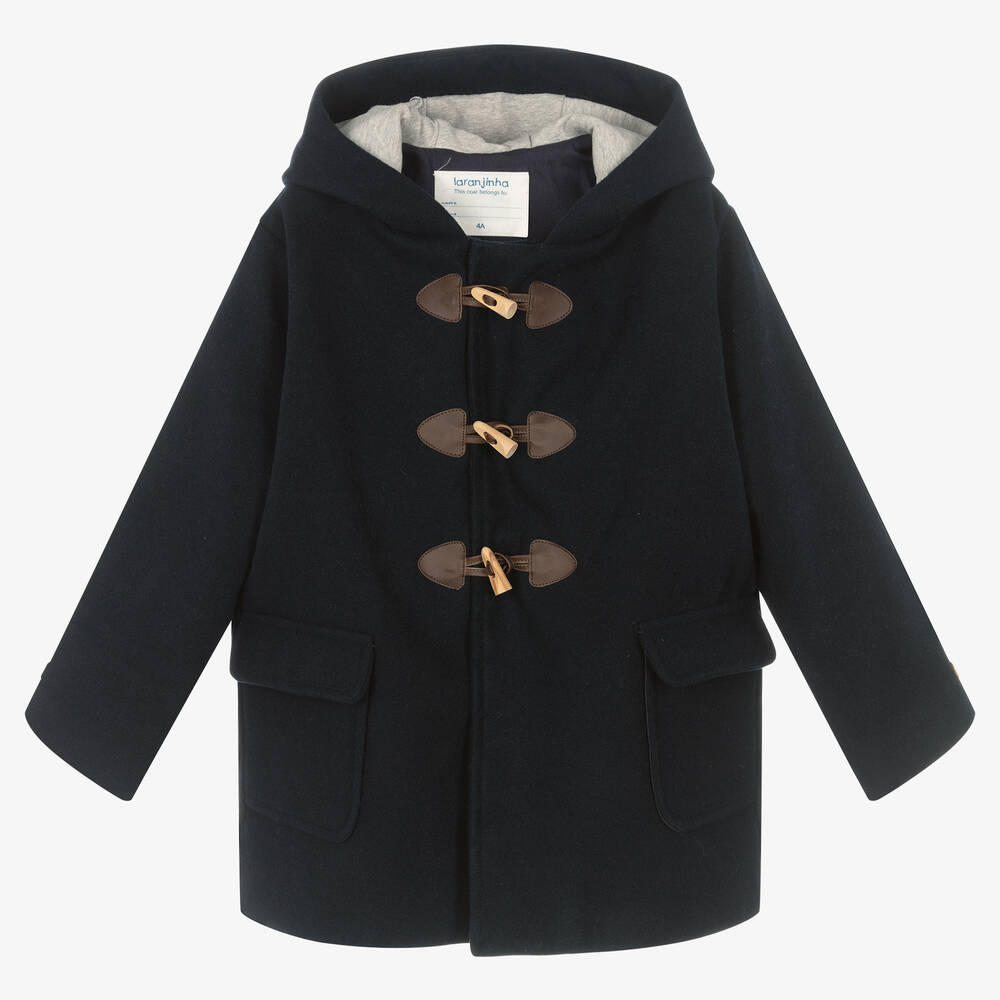 Laranjinha - Duffle-coat bleu fille | Childrensalon